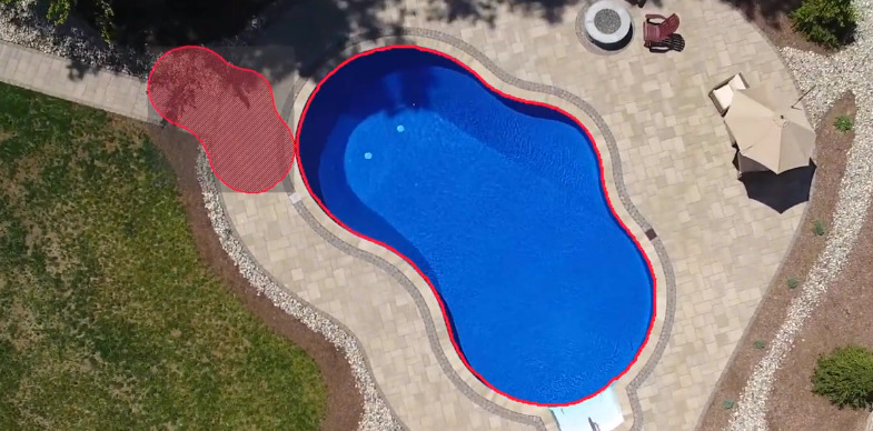 Water (pool, puddle) segmentation